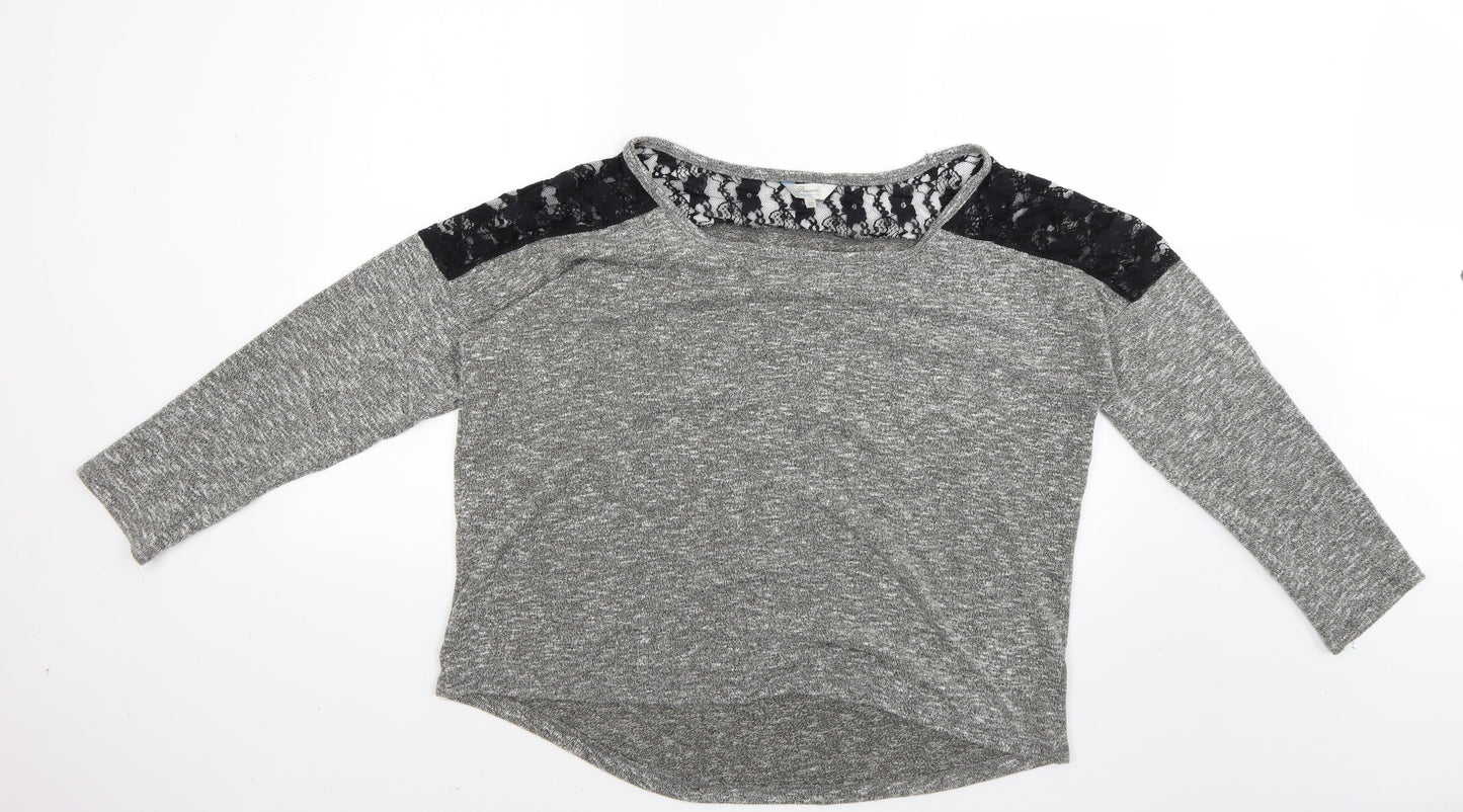 Peacocks Womens Grey   Pullover Jumper Size 20