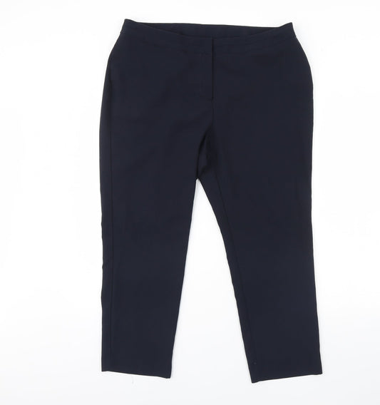 Bonmarche Womens Blue   Dress Pants Trousers Size 16 L23 in