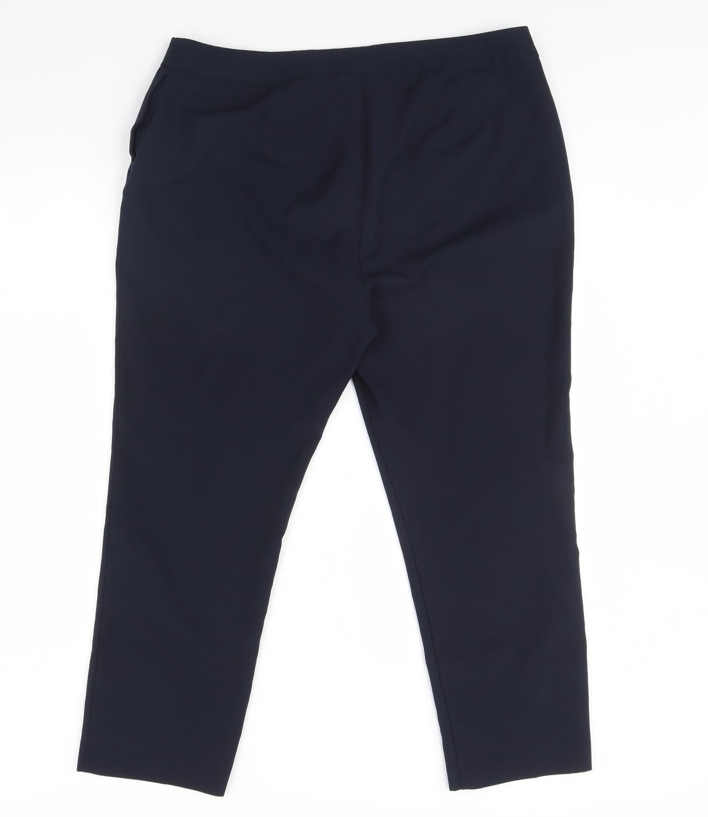 Bonmarche Womens Blue   Dress Pants Trousers Size 16 L23 in