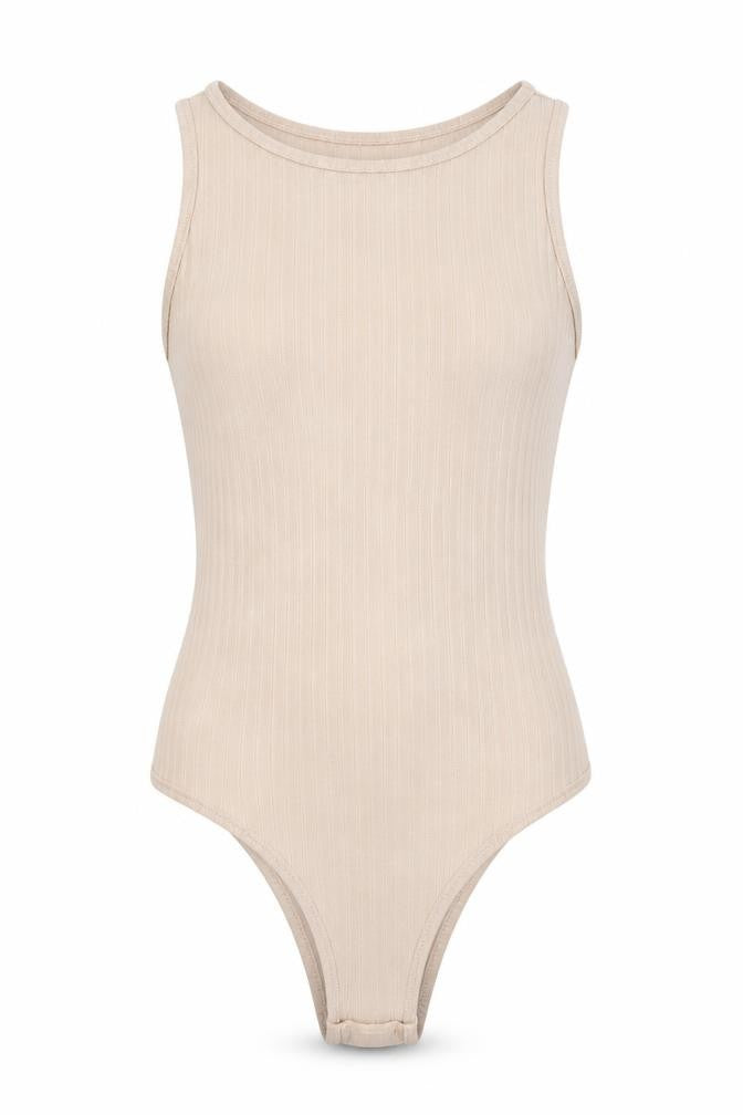 pretty little Thing Womens Beige   Bodysuit One-Piece Size 4
