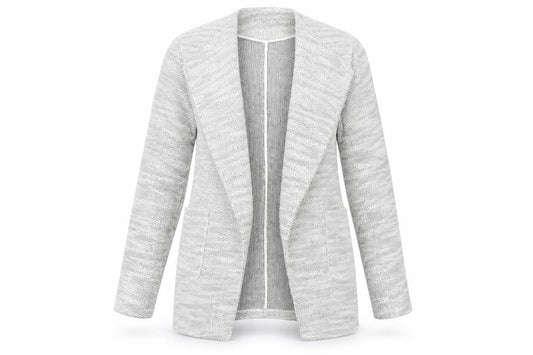 New Look Womens Ivory Herringbone  Jacket  Size 10
