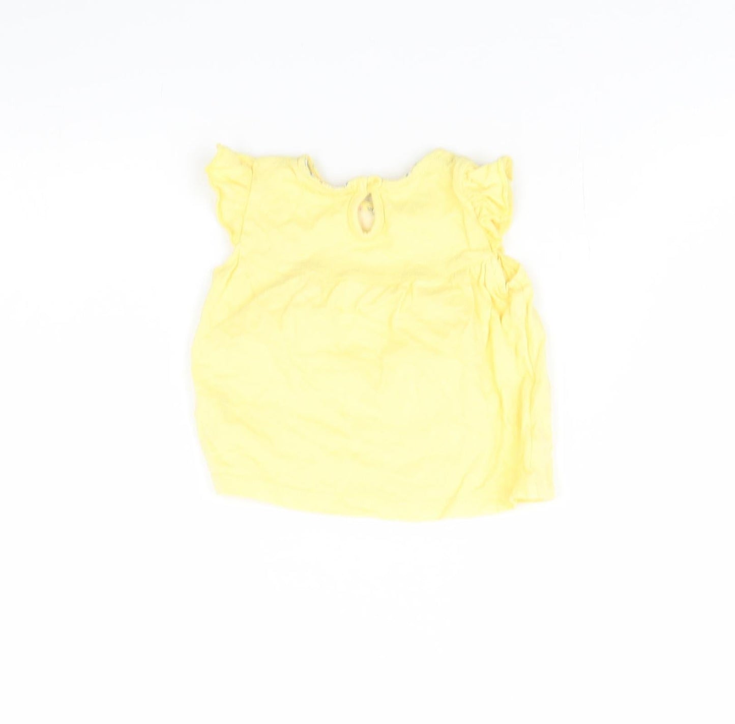 F&F Girls Yellow   Basic Blouse Size 0-3 Months