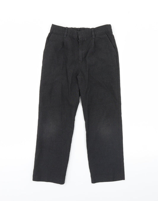 F&F Boys Black   Dress Pants Trousers Size 7 Years