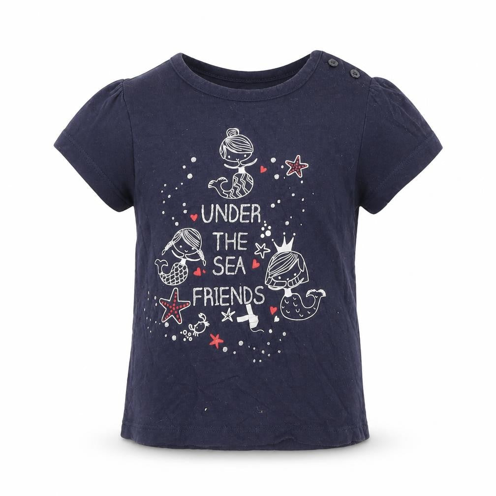 Losan Girls Blue   Basic T-Shirt Size 18-24 Months