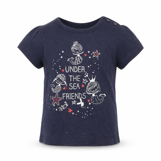 Losan Girls Blue   Basic T-Shirt Size 18-24 Months