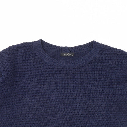 M&Co Womens Blue   Pullover Jumper Size 12