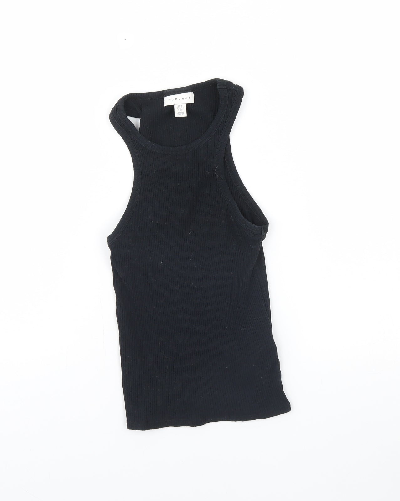 Topshop Womens Black   Basic Tank Size 6