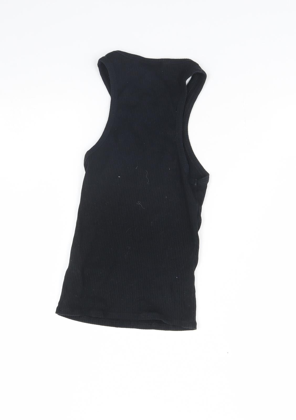 Topshop Womens Black   Basic Tank Size 6