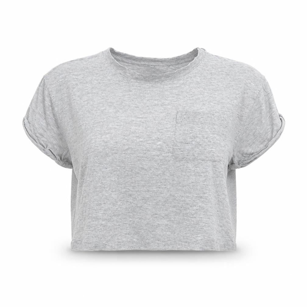 Divided Womens Grey   Cropped T-Shirt Size S