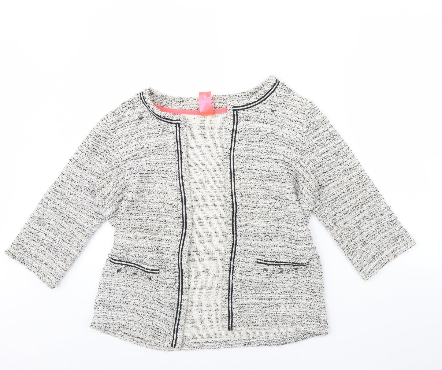 NEXT Womens Black Herringbone  Jacket  Size 12