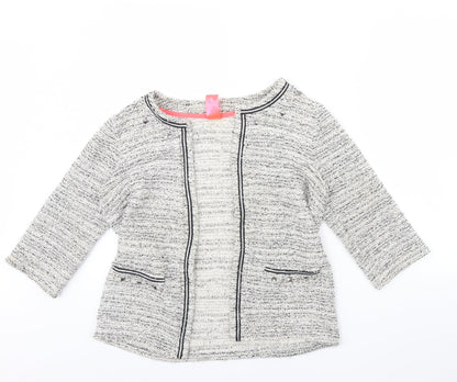 Next Womens Black Herringbone  Jacket  Size 12