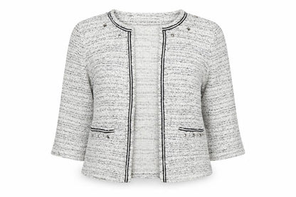 Next Womens Black Herringbone  Jacket  Size 12