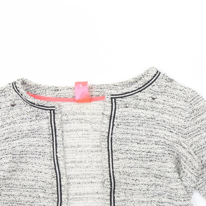 Next Womens Black Herringbone  Jacket  Size 12