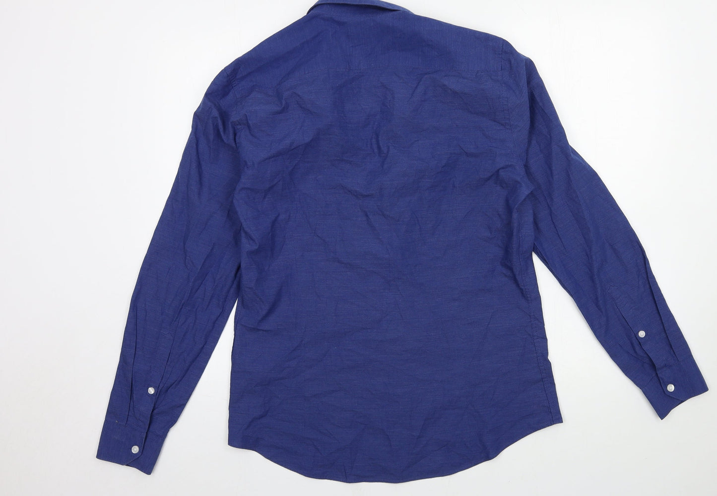 H&M Mens Black    Button-Up Size M