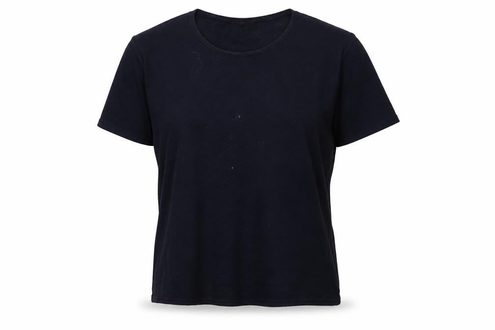 Goya Womens Blue  Jersey Basic T-Shirt Size M