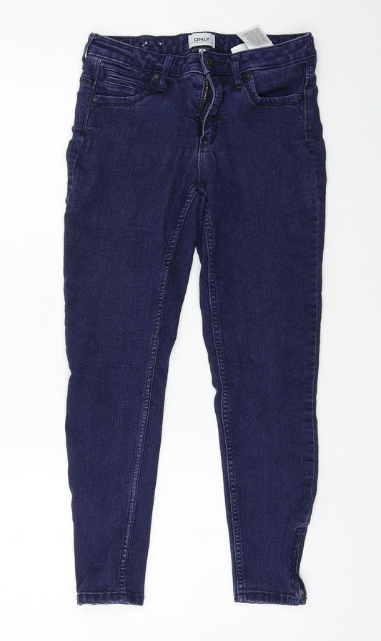 Only Womens Blue  Denim Skinny Jeans Size M L24 in