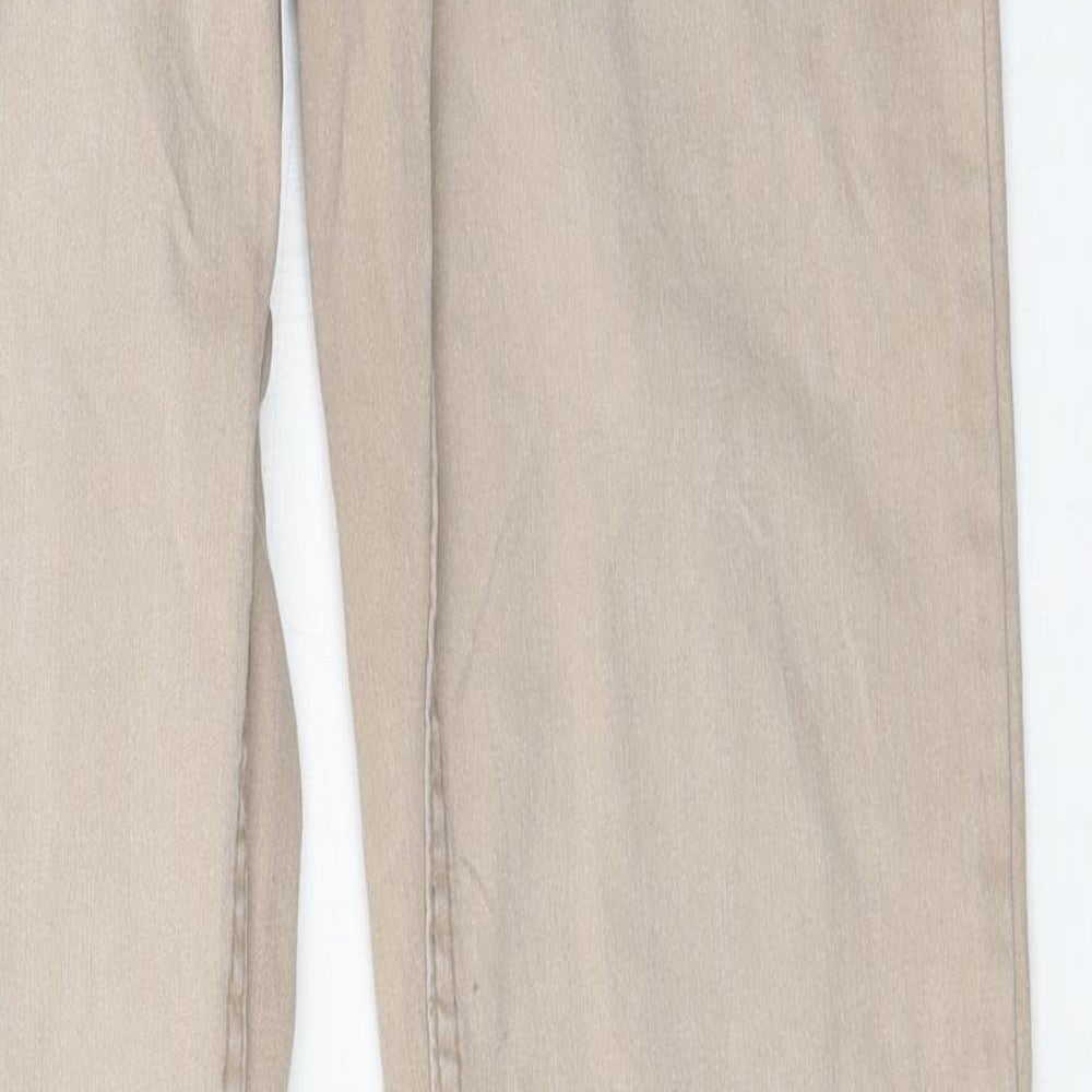 H&M Womens Brown  Denim Straight Jeans Size 8 L29 in
