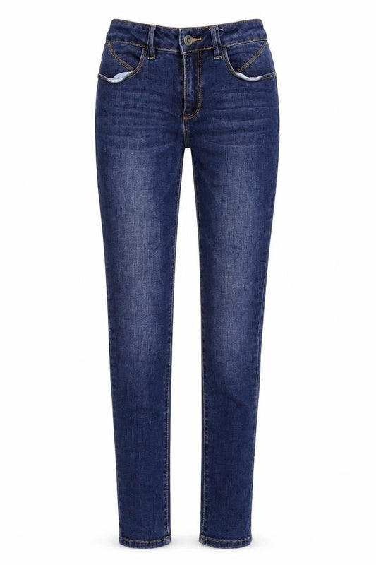 Ernest Womens Blue  Denim Straight Jeans Size 26 in L29 in