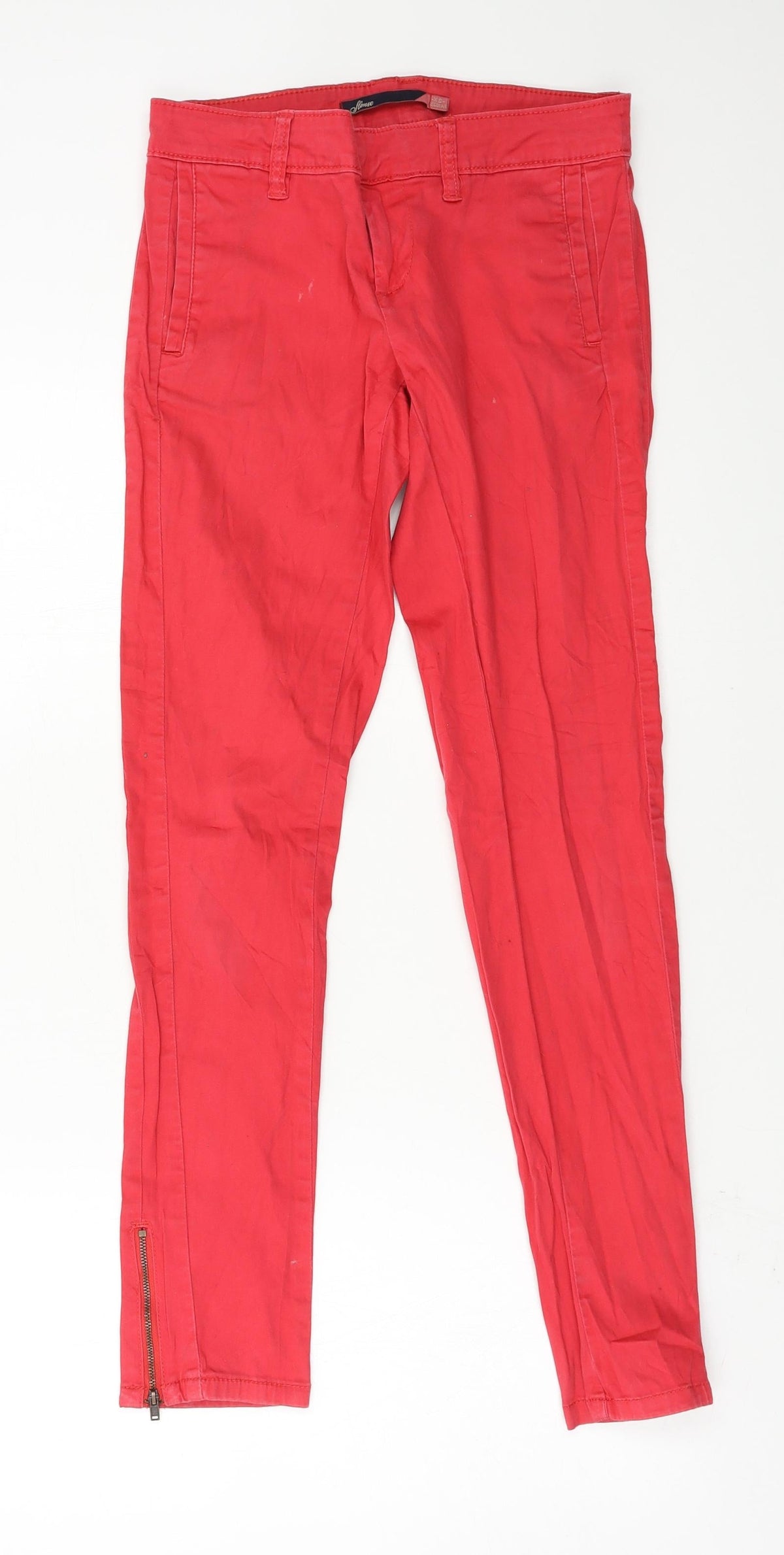 Slouse Womens Red   Capri Trousers Size XS L28 in
