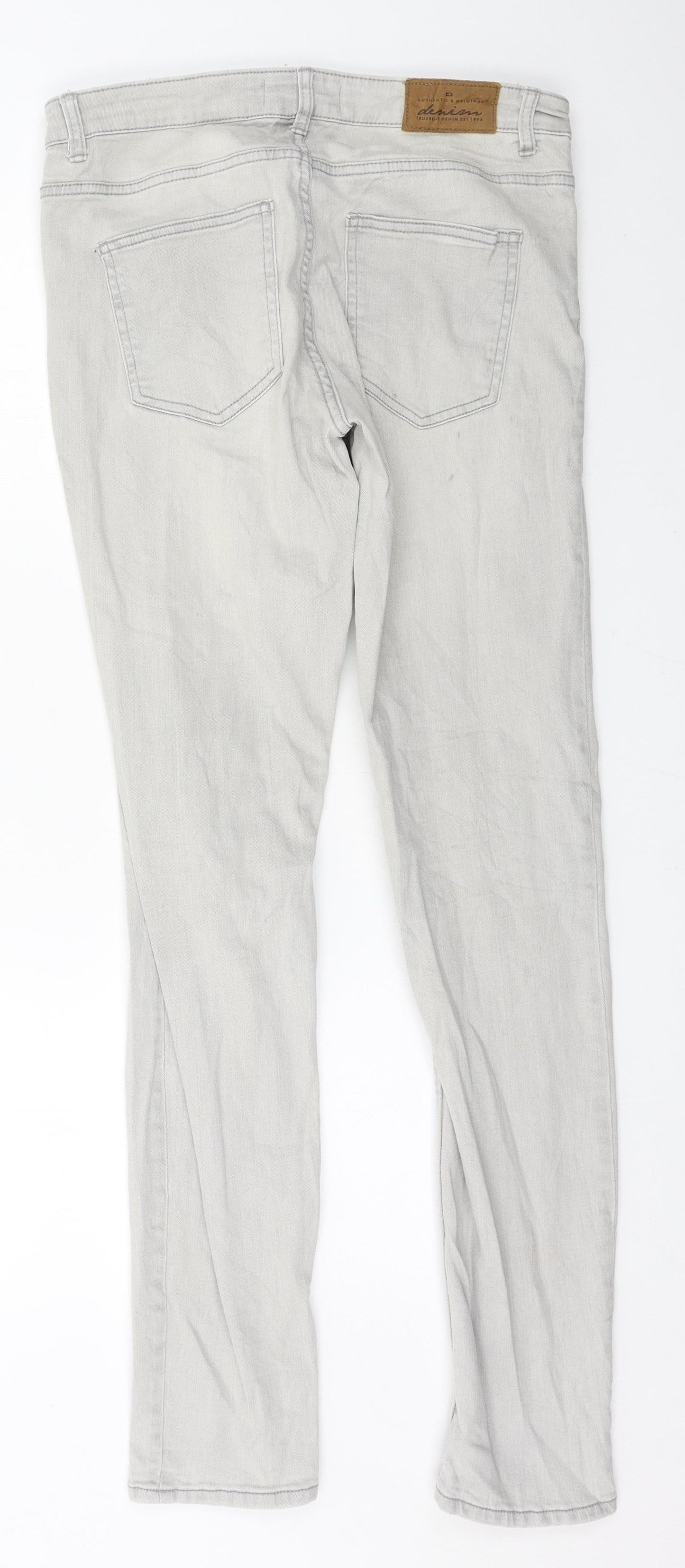 Lindex Womens Grey  Denim Skinny Jeans Size 30 in L32 in