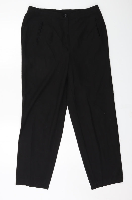 Debenhams Womens Black   Trousers  Size 14 L28 in