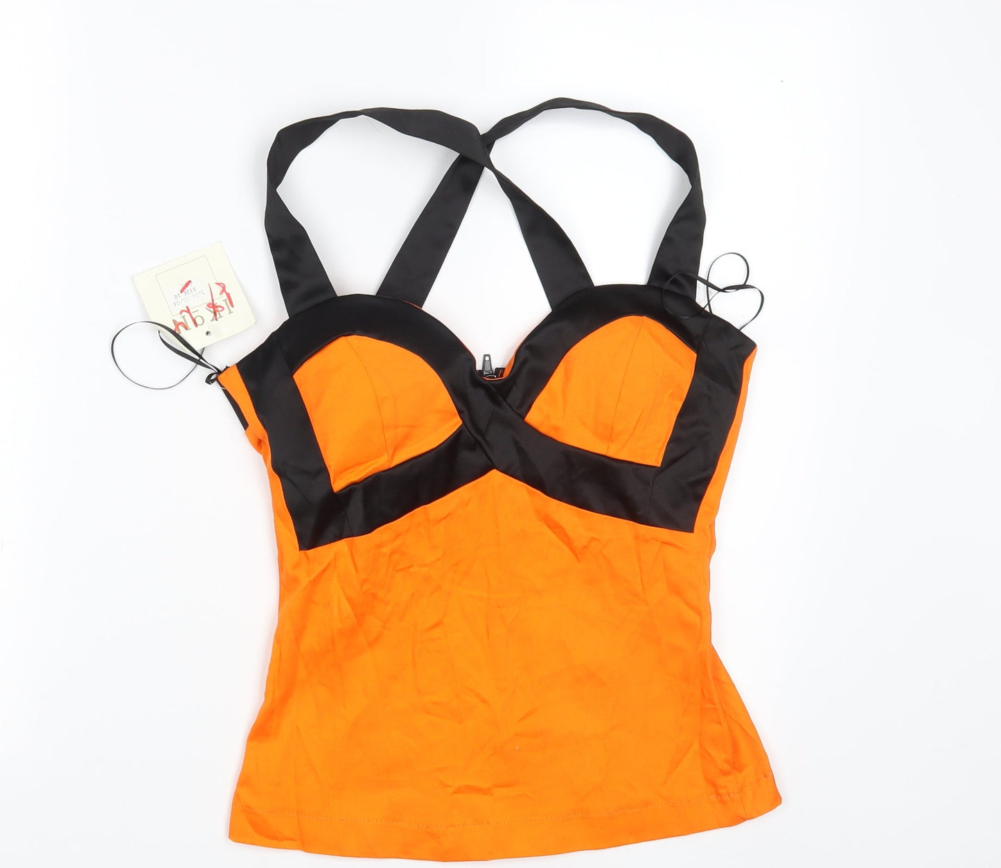 Ikon Womens Orange   Cropped Tank Size 10