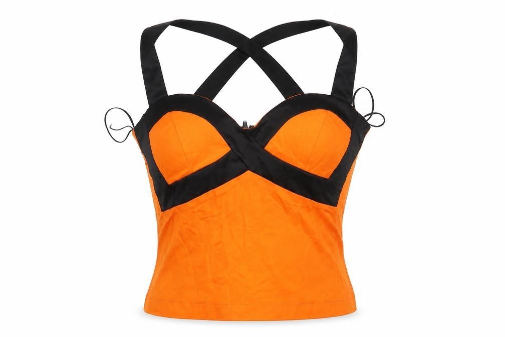 Ikon Womens Orange   Cropped Tank Size 10