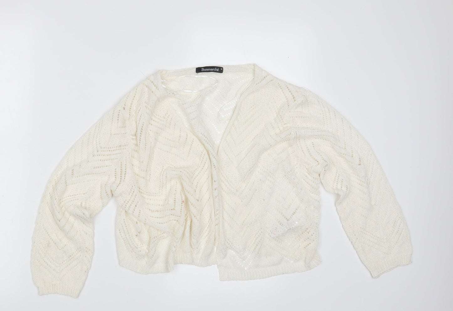 Bonmarché Womens Ivory   Wrap Jumper Size M