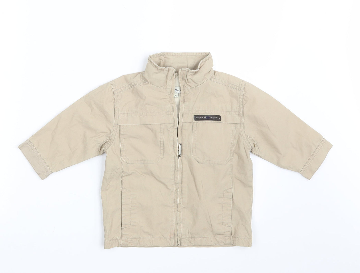Chevognon Boys Beige   Jacket  Size 12 Months