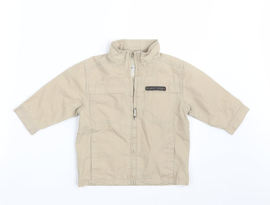 Chevognon Boys Beige   Jacket  Size 12 Months