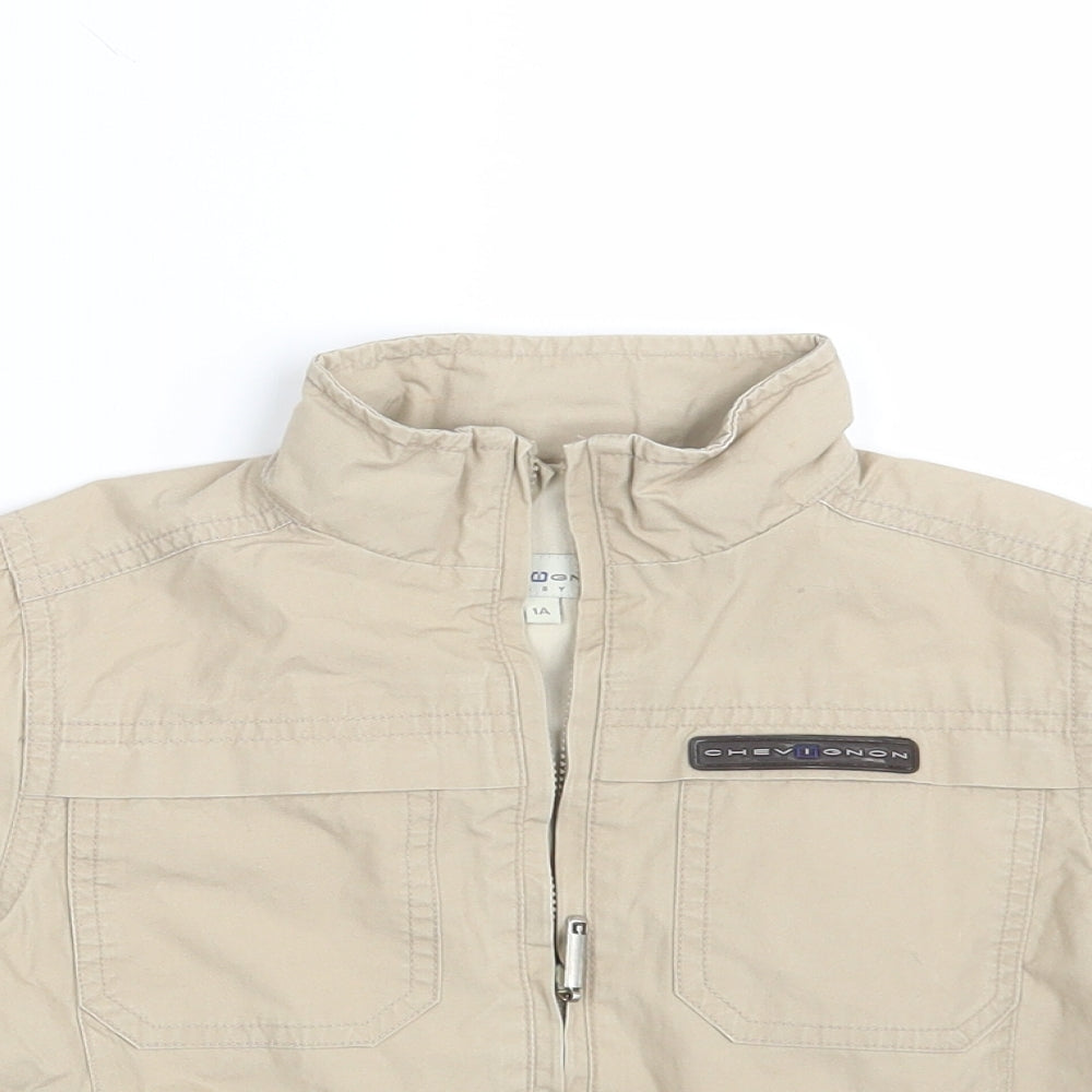Chevognon Boys Beige   Jacket  Size 12 Months