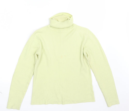 Dorothy Perkins Womens Yellow  Knit Pullover Jumper Size 10