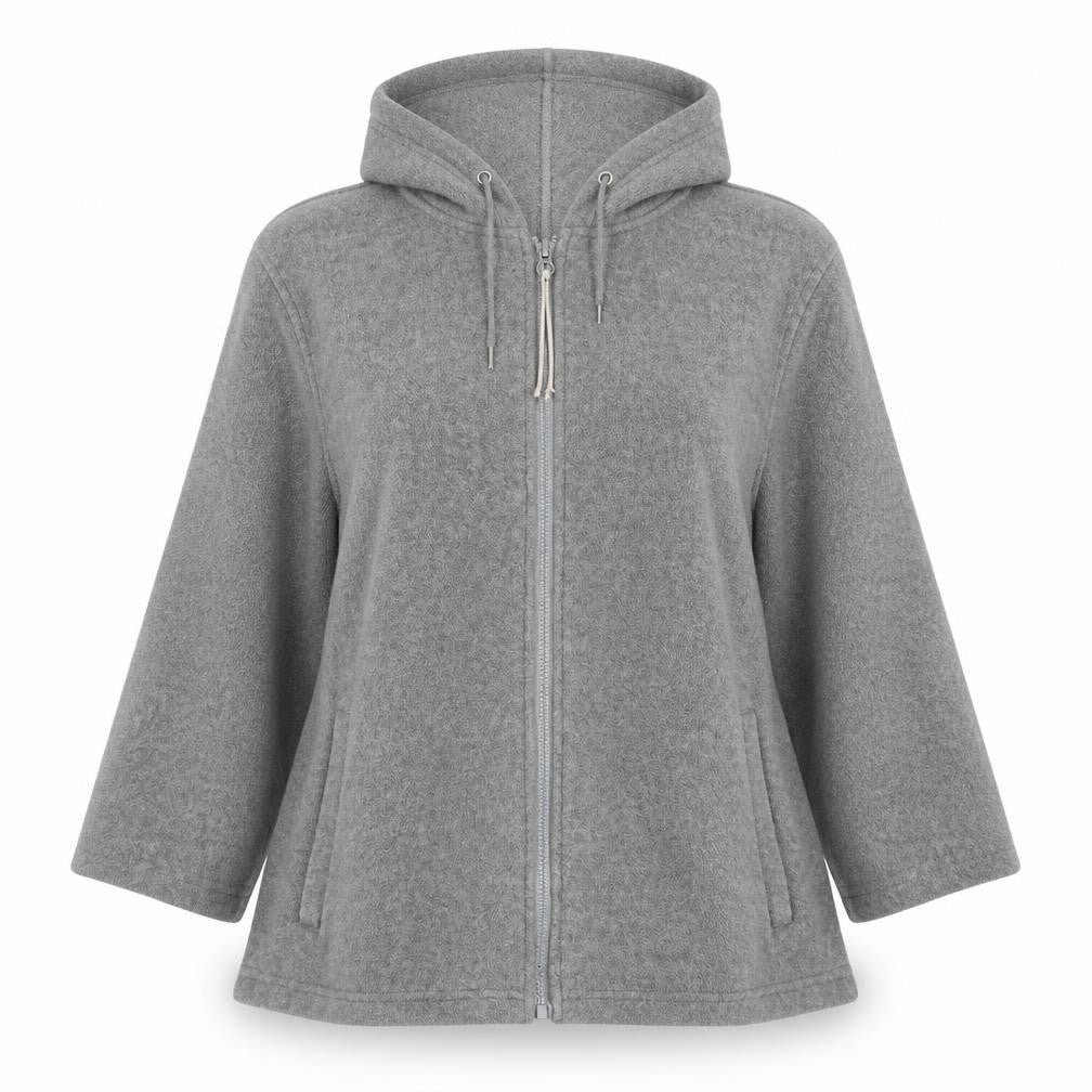 Bonmarché Womens Grey Full Zip Jumper Size L