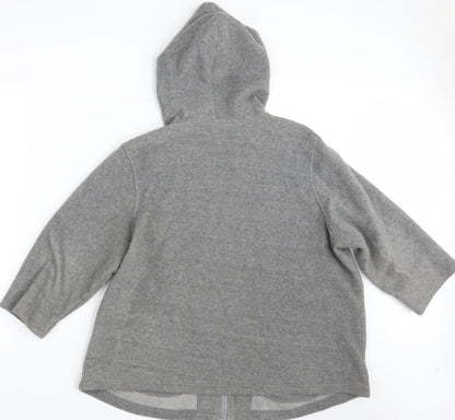Bonmarché Womens Grey Full Zip Jumper Size L