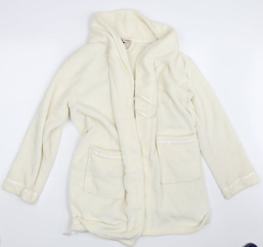 Dorothy Perkins Womens Ivory Solid  Top Robe Size S