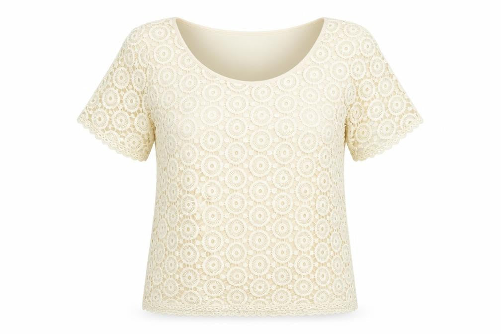 Preworn Womens Yellow Floral  Basic T-Shirt One Size