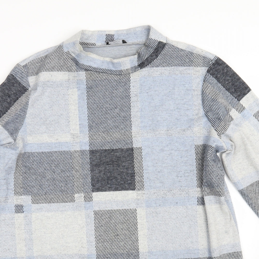 M & Co.  Womens Multicoloured Geometric  Pullover Sweatshirt Size 16