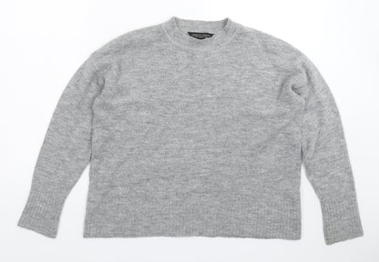 Dorothy Perkins Womens Grey  Knit Pullover Jumper Size 12