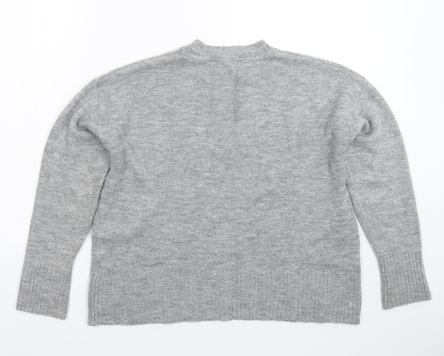 Dorothy Perkins Womens Grey  Knit Pullover Jumper Size 12
