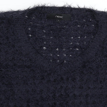 Next Womens Blue  Knit Pullover Jumper Size S