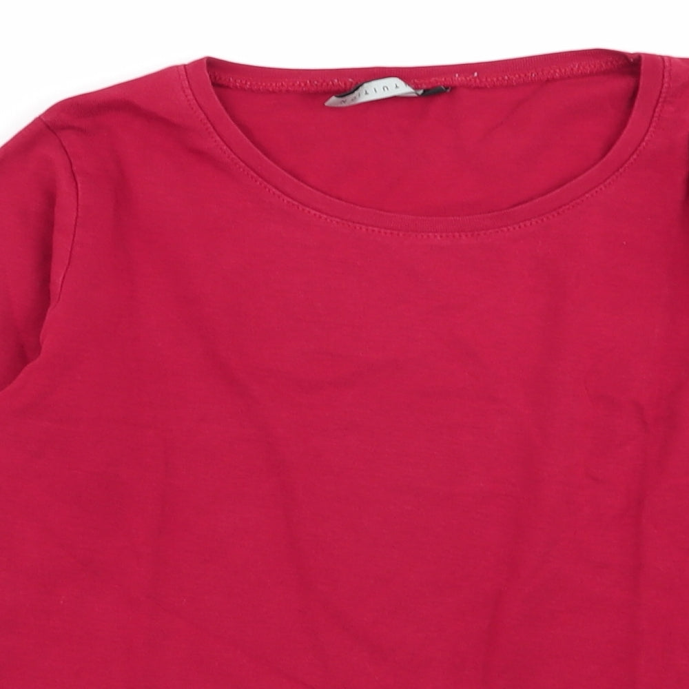 intuition Womens Red   Basic T-Shirt Size 10