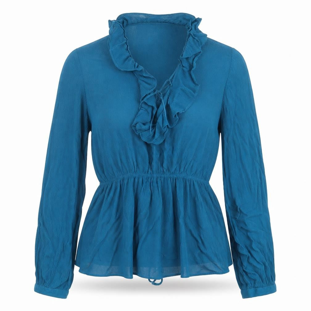 Gallery Womens Blue   Basic Blouse Size 10
