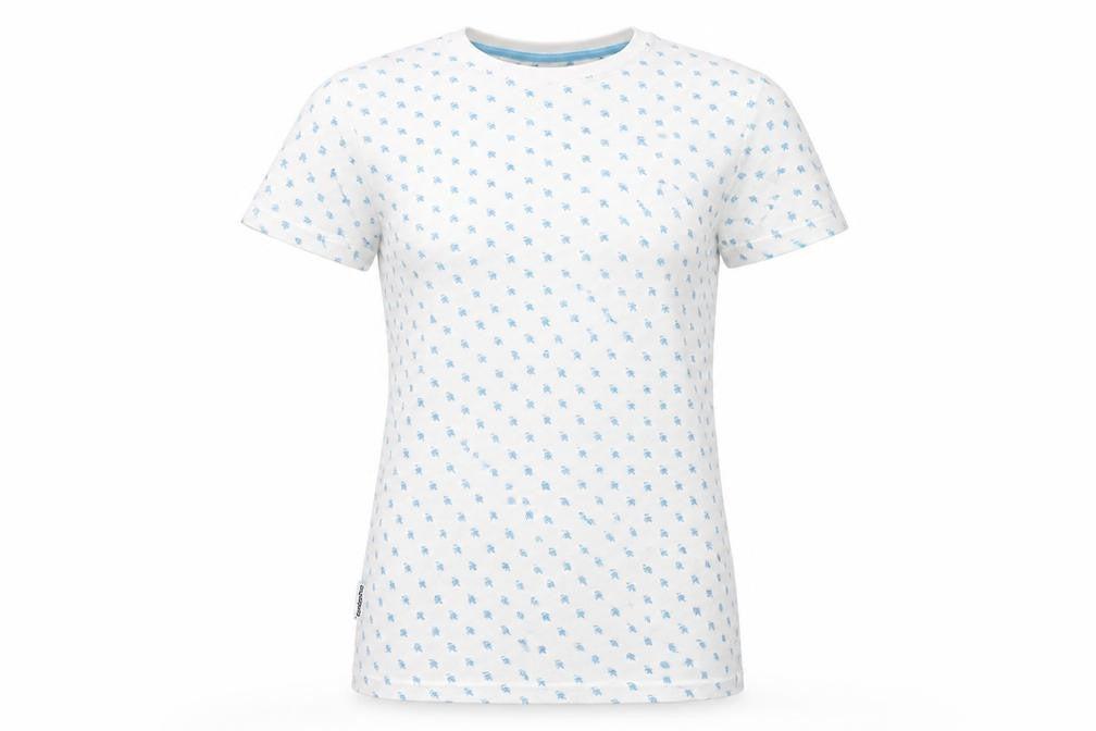 Gotcha Womens White Geometric  Basic T-Shirt Size M