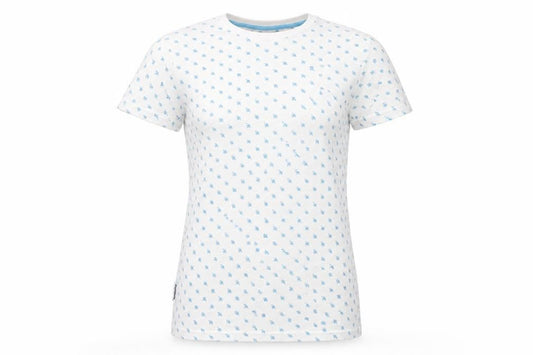 Gotcha Womens White Geometric  Basic T-Shirt Size M