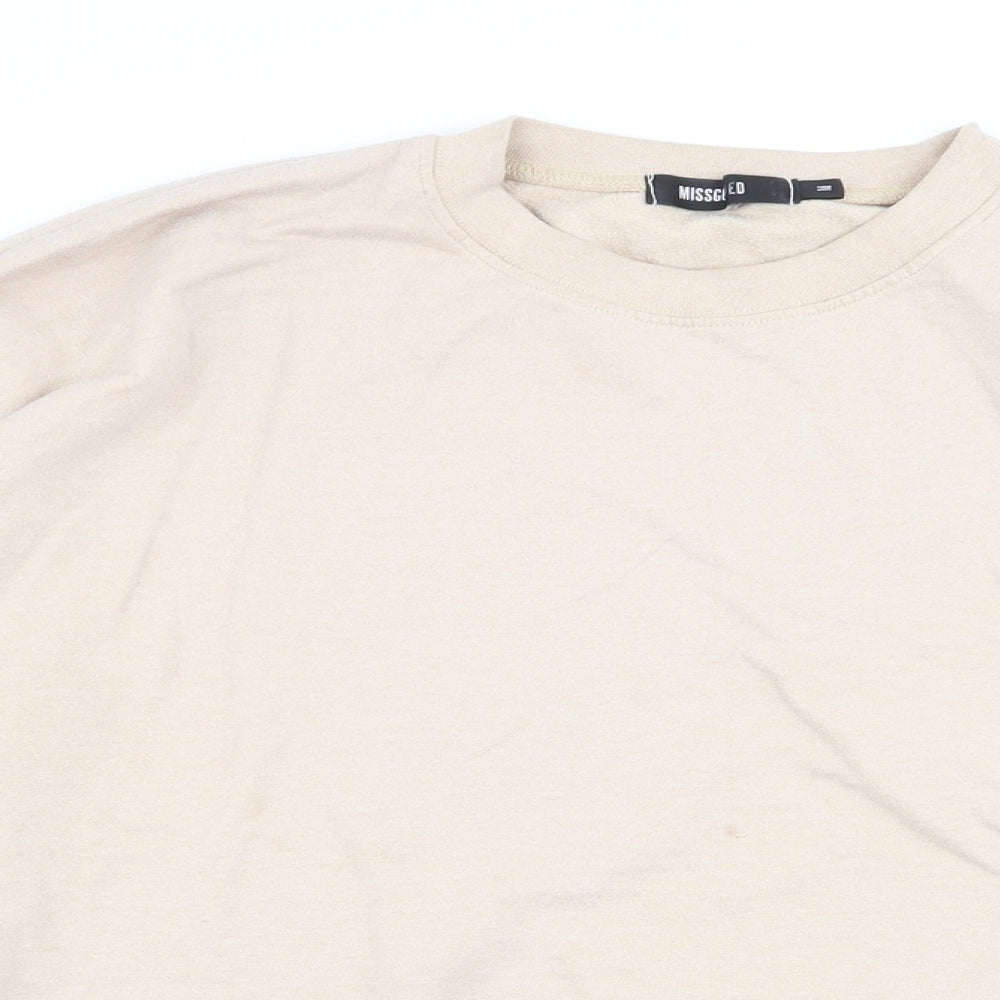 Missguided Womens Beige   Pullover Jumper Size M