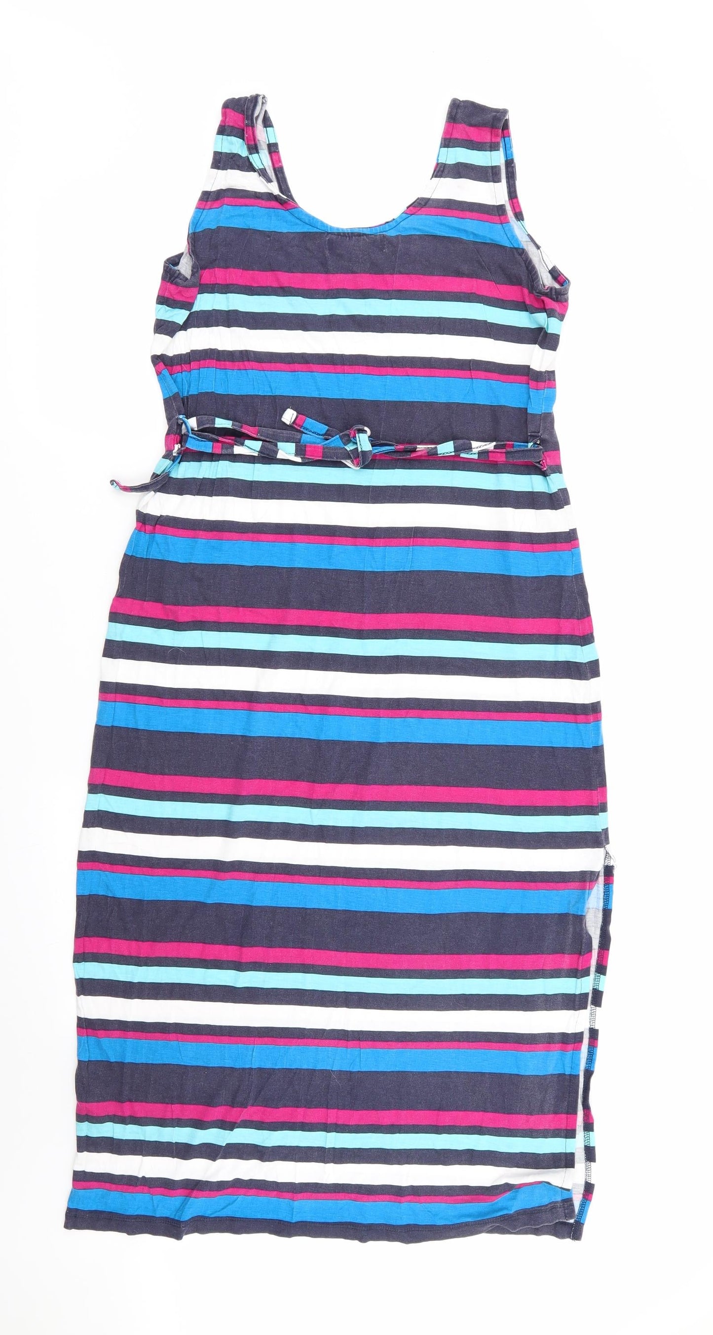 Studio Womens Multicoloured Striped  Fit & Flare  Size 12