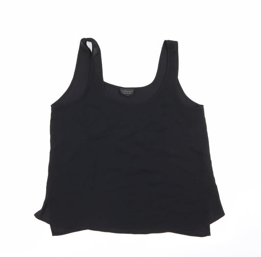 Topshop Womens Black   Basic Tank Size 10