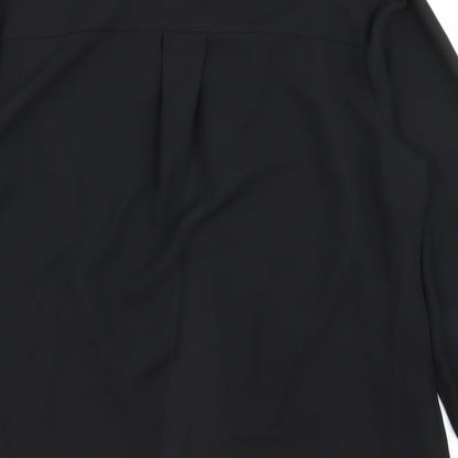 Preloved Papaya Womens Black   Basic Button-Up Size 10 - Label