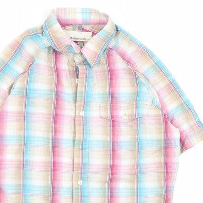 Preloved Frenchurch Mens Multicoloured Check   Button-Up Size S - Detail