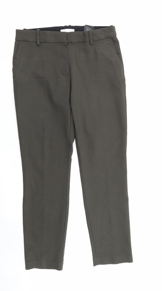 H&M Womens Green   Trousers  Size 12 L26 in